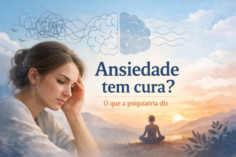 Ansiedade tem cura – ilustração sobre tratamento da ansiedade